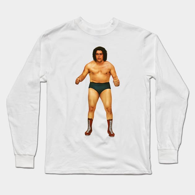 Andre The Giant Long Sleeve T-Shirt by DankFutura